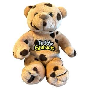Vintage Teddy Grahams Bear Plush Chocolate Chip Stuffed Animal Toy Promo 7"